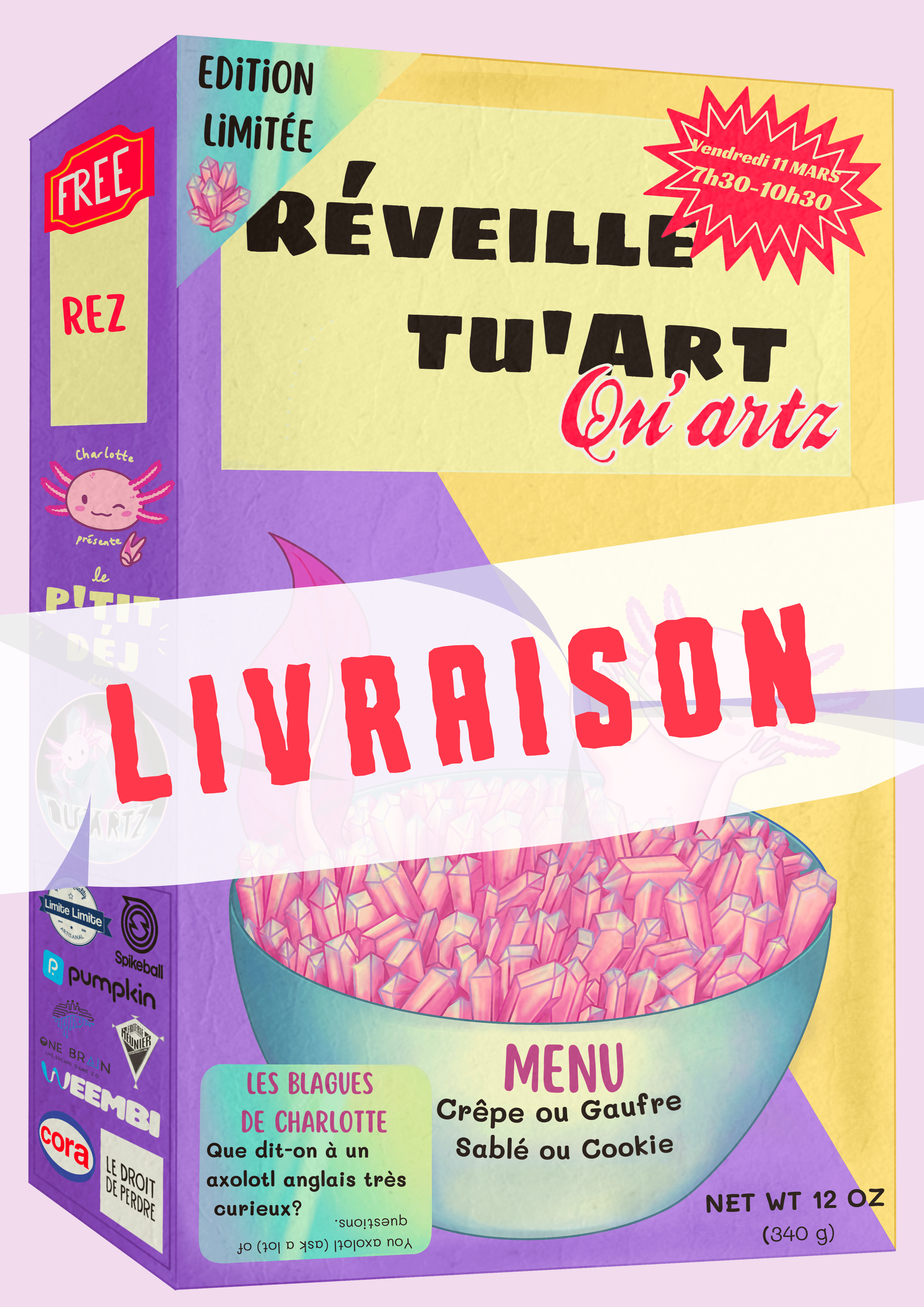 Affiche ptit dej livré
