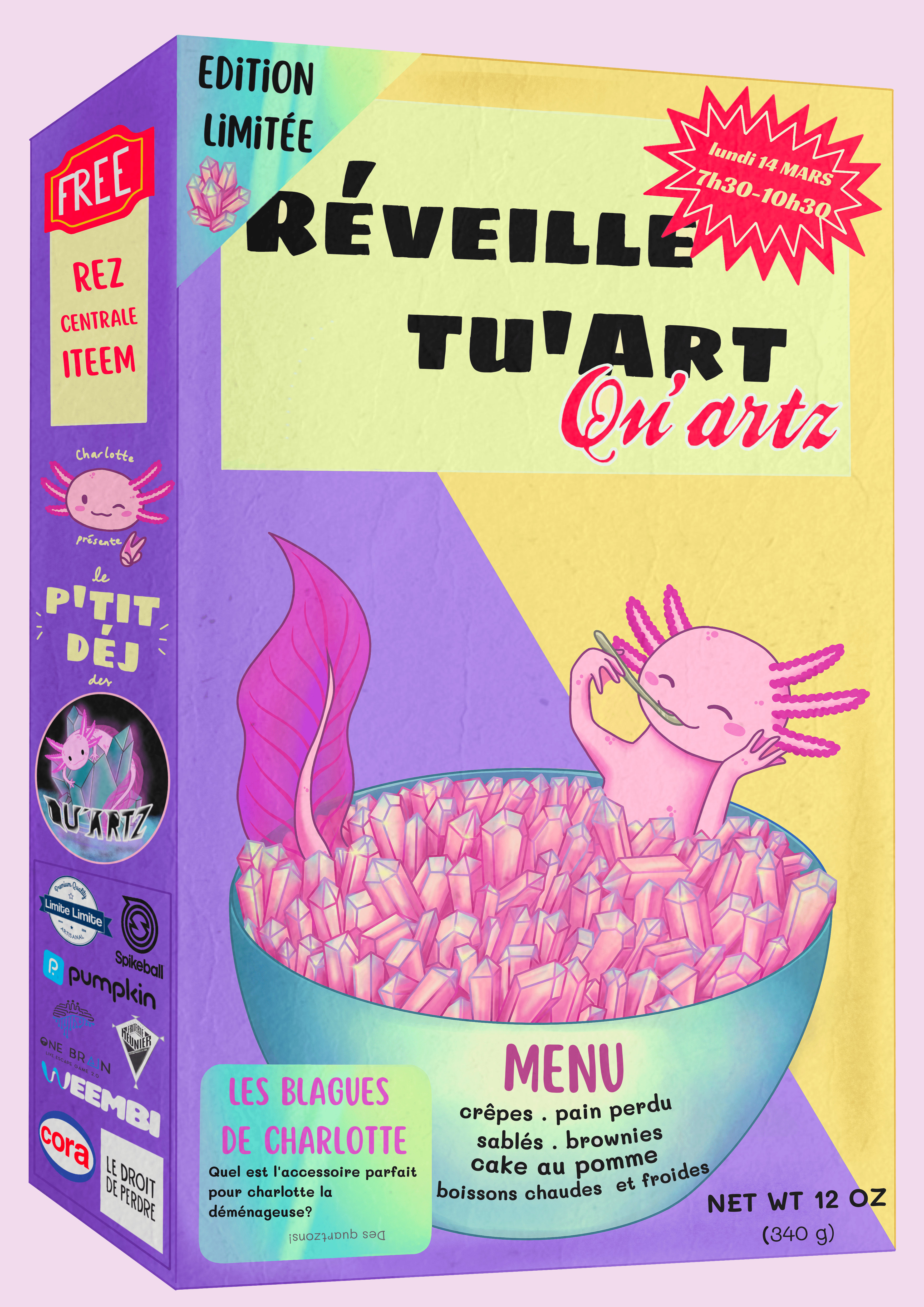 Affiche de la première aprem à la rez